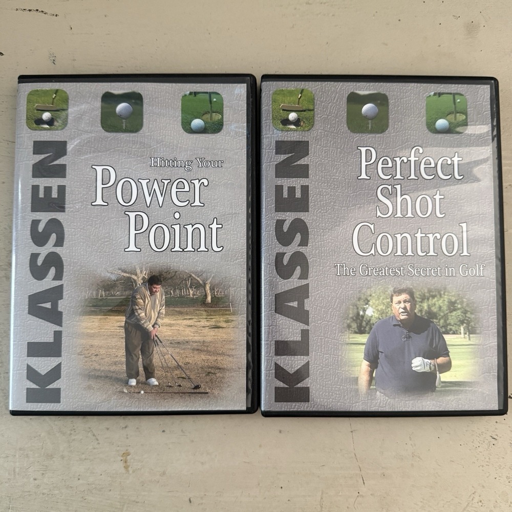 Darrell Klassen Golf Training DVD Lot Perfect Shot Control Power Point Set
